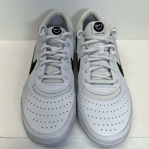Nike Zoom Court Lite 3 Tennis Shoes Sneakers White Black DH0626100 Mens Size 8.5 - Picture 3 of 8